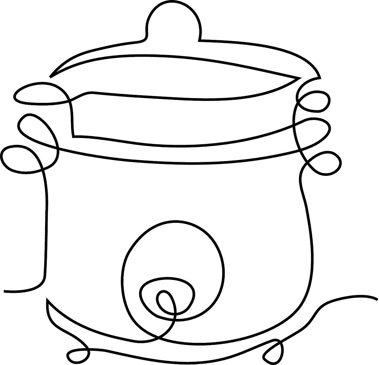 pressure cooker, food, clipart