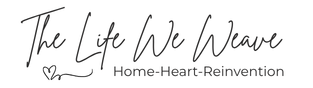 The life we weave logo, home, heart, reinvention